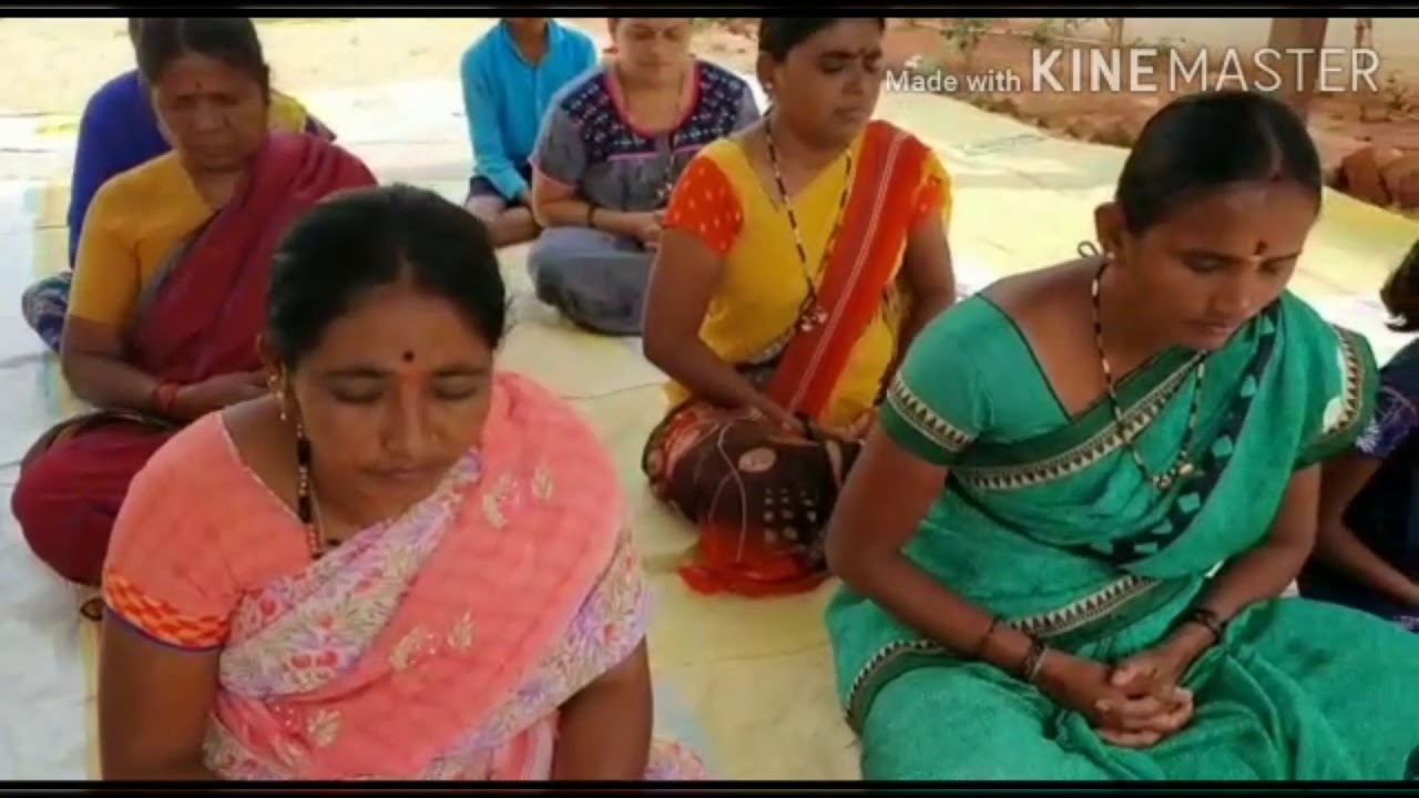 Meditation and Satsang in Vaddarahatti , Gangavathi