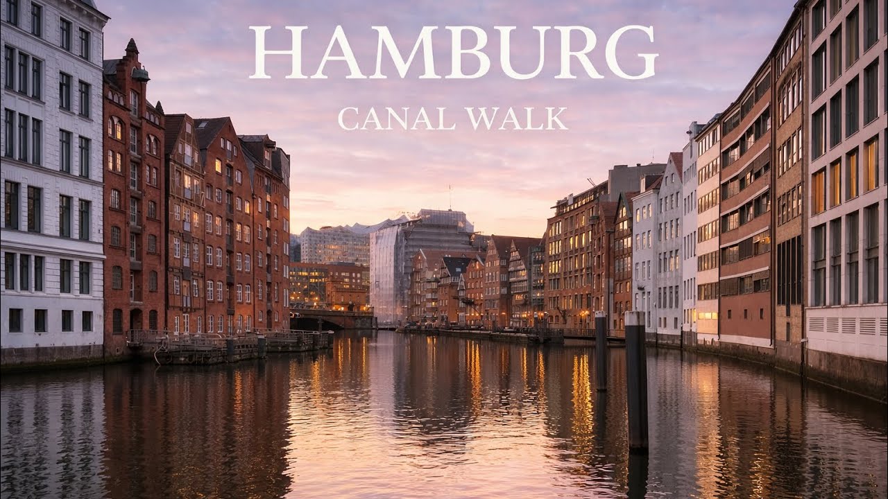 HAMBURG — Speicherstadt Canal Walk (Silent Walk 4K)