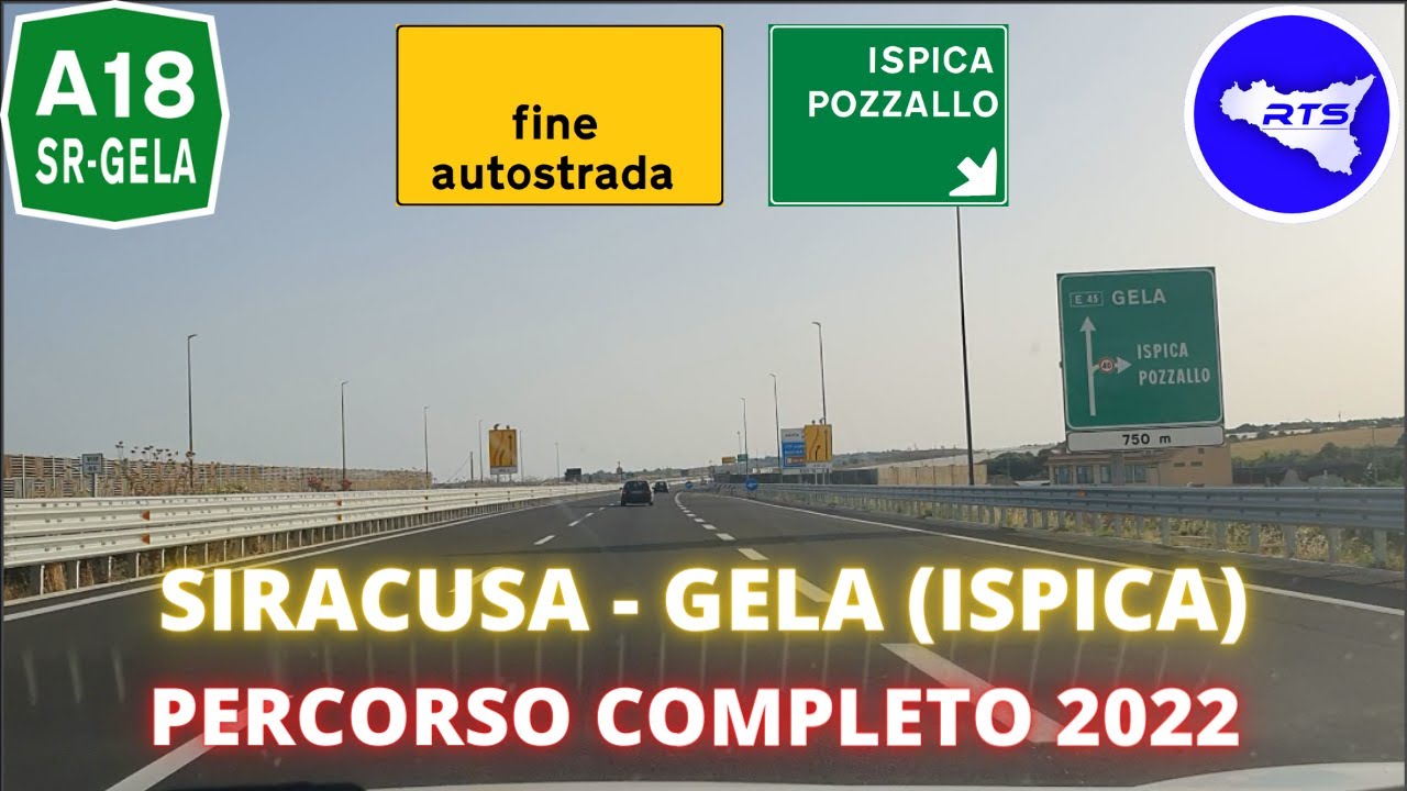 AUTOSTRADA A18 SIRACUSA-GELA | SIRACUSA-ISPICA 2022 | PERCORSO COMPLETO | Sicily Car Ride