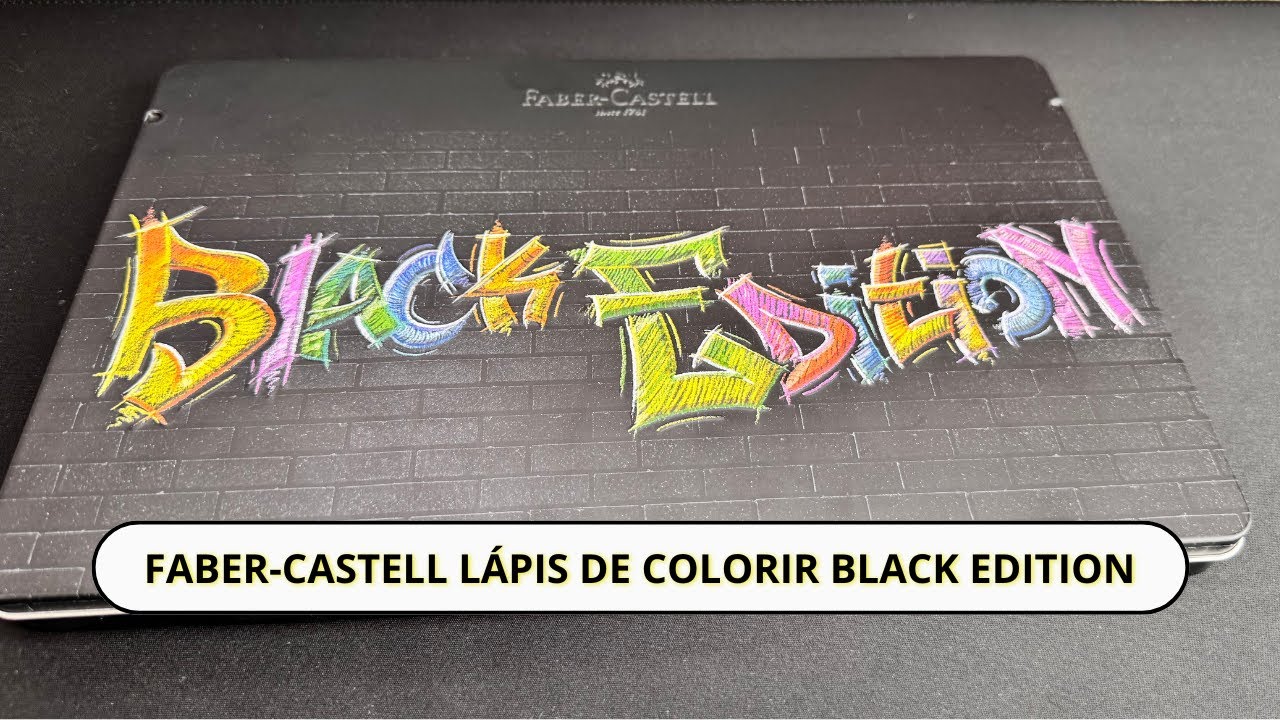 L&aacute;pis de cor Faber-Castell SUPERSOFT Black Edition 36 cores
