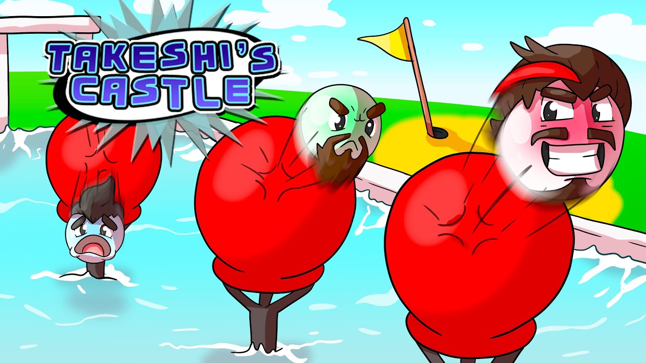 YouTubers partecipano a TAKESHI'S CASTLE Golf Edition su Golf It