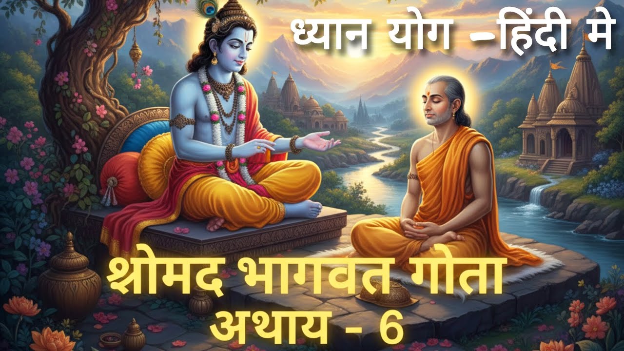 श्रीमद्भागवत गीता अध्याय 6 | ध्यान योग | श्रीकृष्ण का दिव्य उपदेश