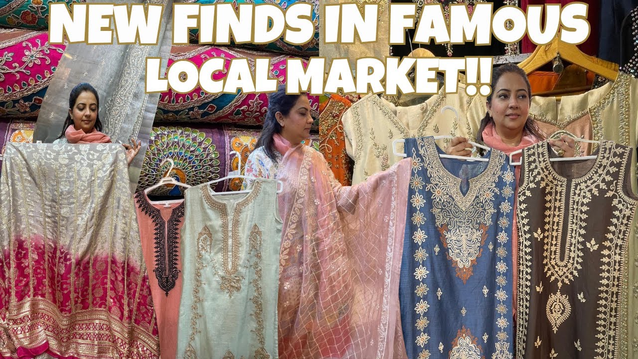 Ready to Stitch Suits | Beautiful Embroidered Suits|Aari Work| Gotta Work Dupattas | Local Market 💕