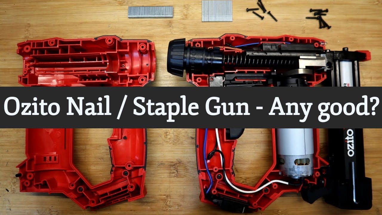 Ozito/ Einhell PXC 18V 2-IN-1 NAIL & STAPLE GUN - Teardown