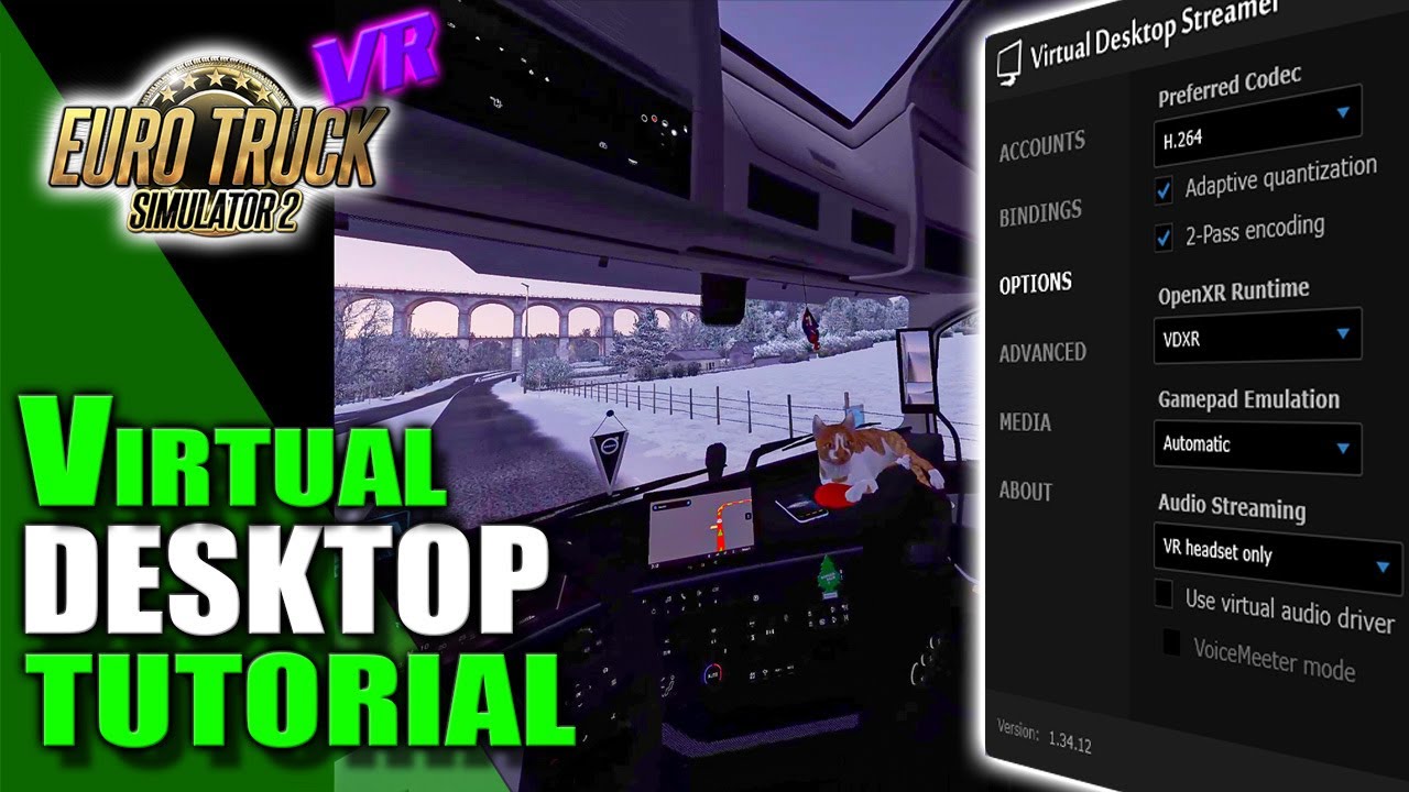 ETS 2 VR Virtual Desktop erkl&auml;rt | Einstellungen & Performance-Tipps