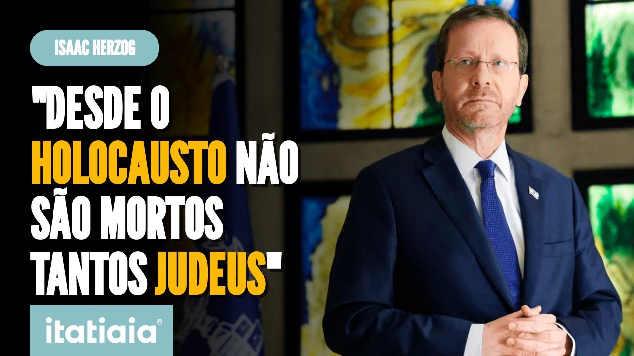 PRESIDENTE DE ISRAEL COMPARA ATAQUE DO HAMAS COM HOLOCAUSTO AO LAMENTAR MORTES