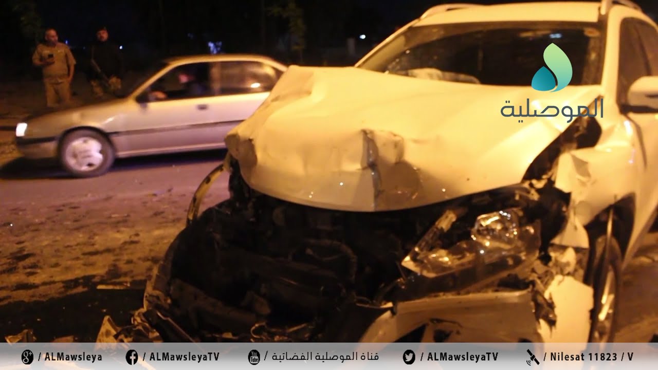 حادث مروري مروع بسايدين حي العربي بايسر الموصل وشهود عيان يؤكدون ان السبب المباشر يتمثل في السرعة
