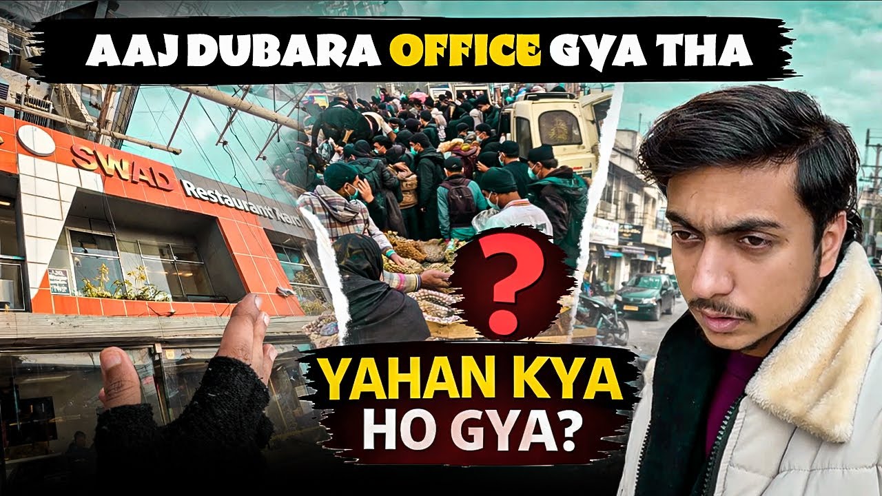 Yahan Kya hogya Itna Rush Ku Laga hai 😱 Aaj Dubara Office gya tha