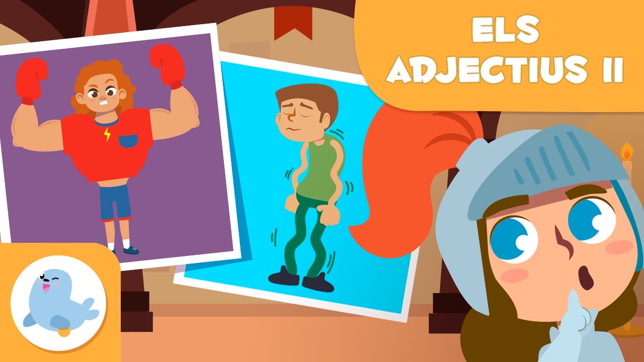 ELS ADJECTIUS 👦 Persones 👵 Vocabulari per a nens  en català 😞😊 Episodi 2