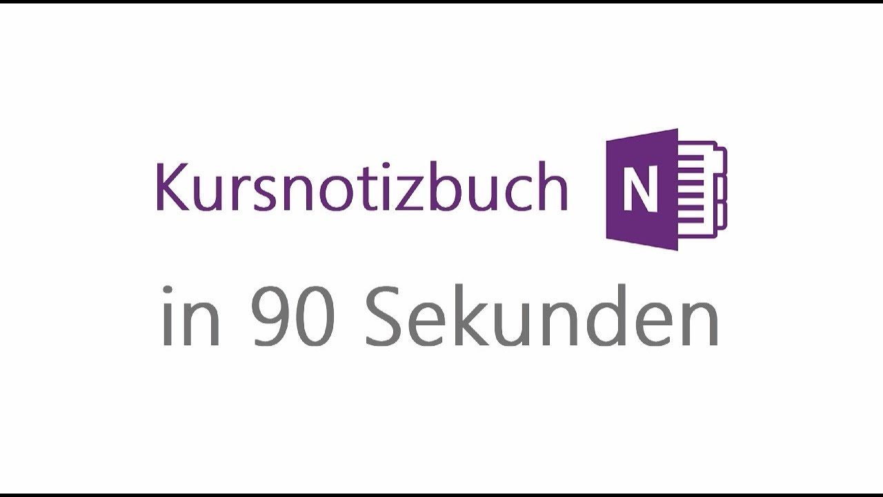 Microsoft Bildung - Erkl&auml;rvideo: Kursnotizbuch in 90 Sekunden
