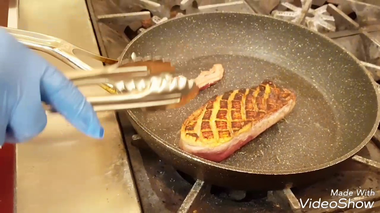 La cuisson d'un magret de canard
