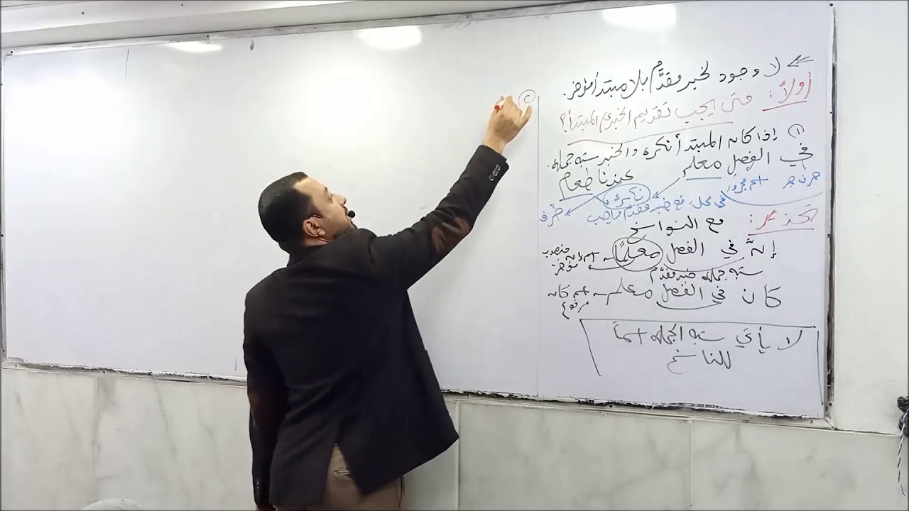 تقديم الخبر على المبتدأ - الأستاذ وليد محسن