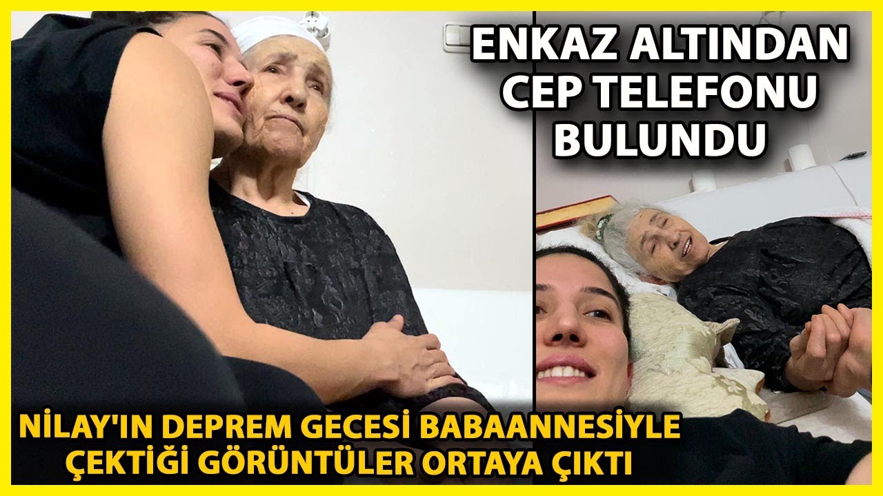 Depremde Ölen Milli Basketbolcu Nilay ile Babaannesinin Son Görüntüleri Enkazdan Çıktı