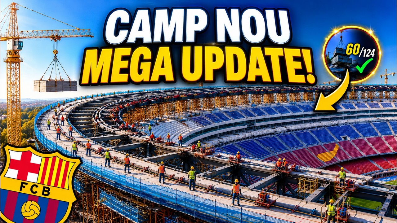 Ogromny dach Camp Nou wreszcie nabiera kształt&oacute;w! | Aktualizacja budowy z 5 czerwca