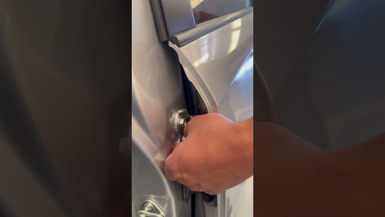 Adjust the car door ปรับตั้งประตูรถให้เสมอกัน#ตัวถังและสีรถยนต์ #เปิดการมองเห็น #myyearonyoutube2024