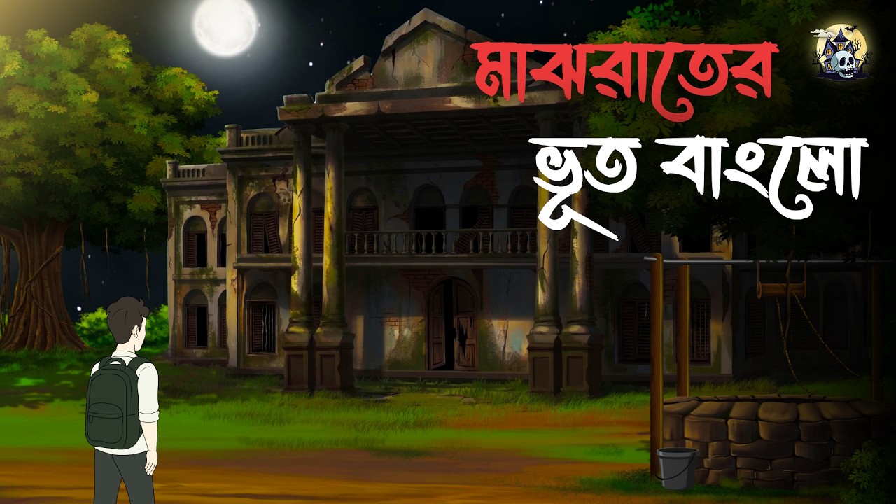 মাঝরাতের ভূত বাংলো | Gram Banglar Bhuter Golpo | Bengali Horror Story | Horror Animation