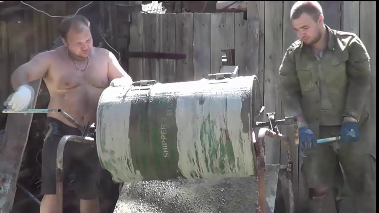 ручная бетономешалка своими руками заливка раствора
