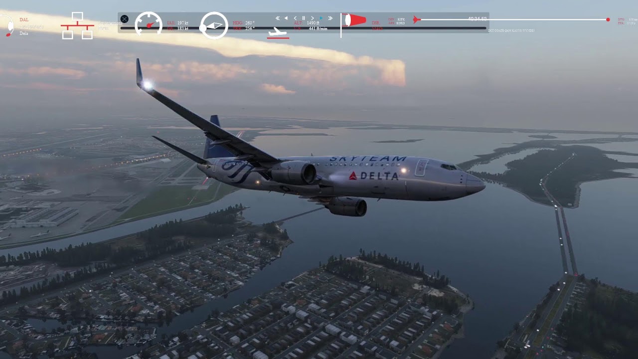 X-Plane 12 12.4 b4 Part 2 Zibo B738 KJFK/KORD Say intentions - Traffic Global