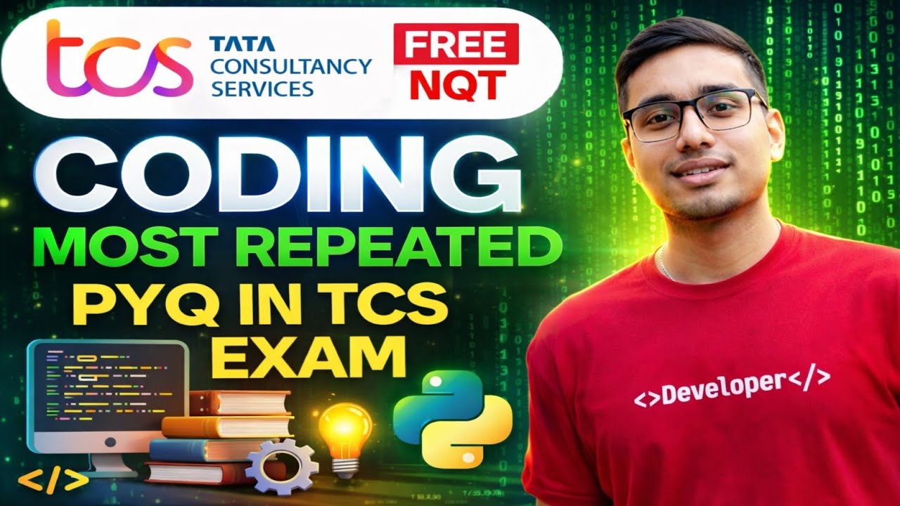 TCS NQT Exam PYQ | Most Asked Questions in Every TCS EXAMS | JAVA Coding PYQ