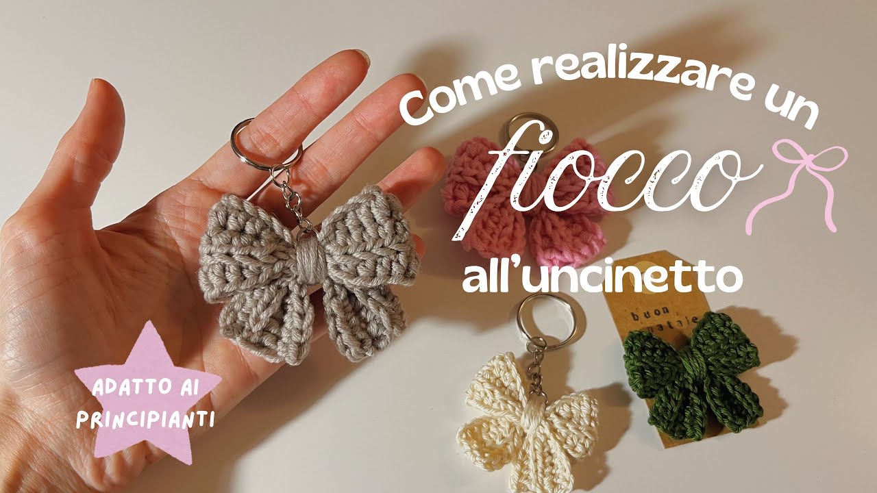 Come fare un fiocco all’uncinetto 🎀 tutorial