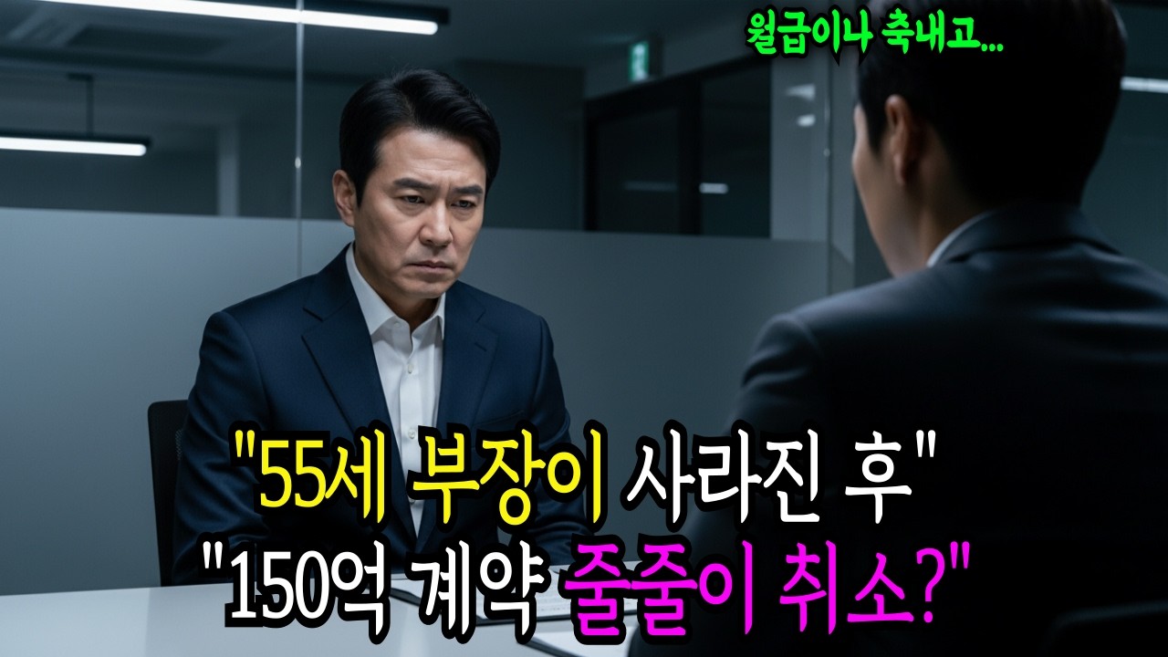 22년 충성한 부장 자른 회사, 일주일 만에 난리난 이유... ....(1)ㅣ노후사연ㅣ감동사연ㅣ사연라디오ㅣ오디오북ㅣ라디오드라마ㅣ감동드라마ㅣ시니어오디오북