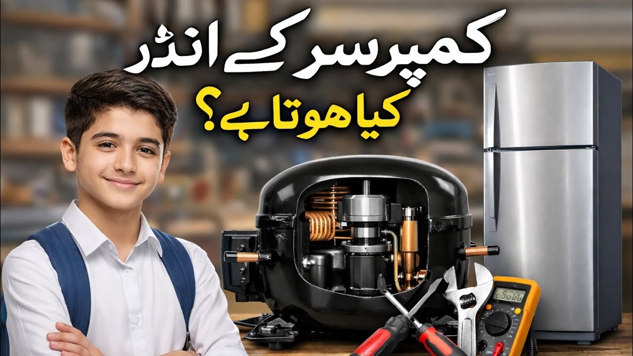 Compressor parts  | fridge ka compressor  | parts of compressor#Hvacrtechnician #funnyvideoofsahiwal