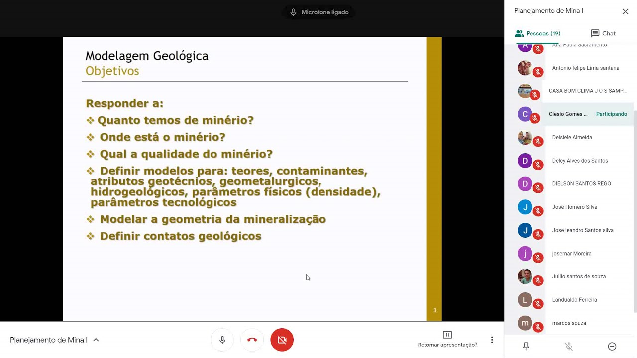 Planejamento de Mina 1 - aula on-line 03