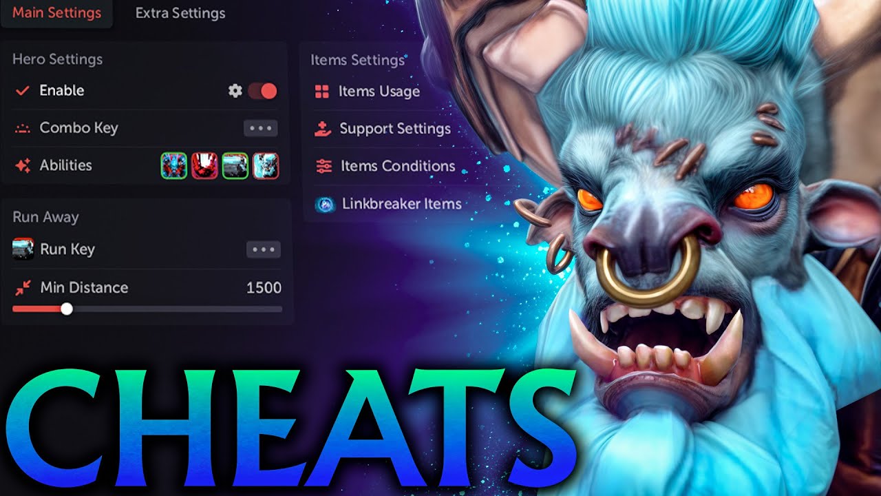 Spirit Breaker with cheats charged nonstop and smashed everyone! Umbrella Dota 2