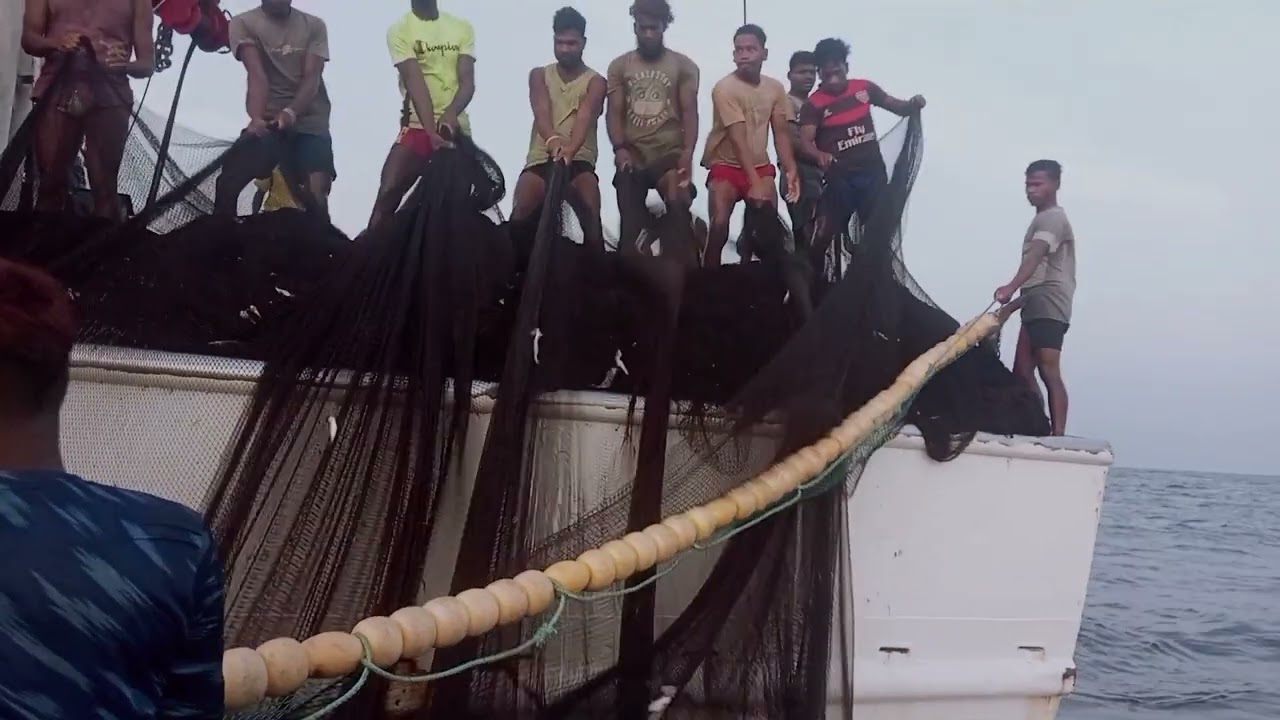 बोर्ड में हम लोग ईसा जली किचते हैं 🛳️🐟 इसको पकड़ते हैं