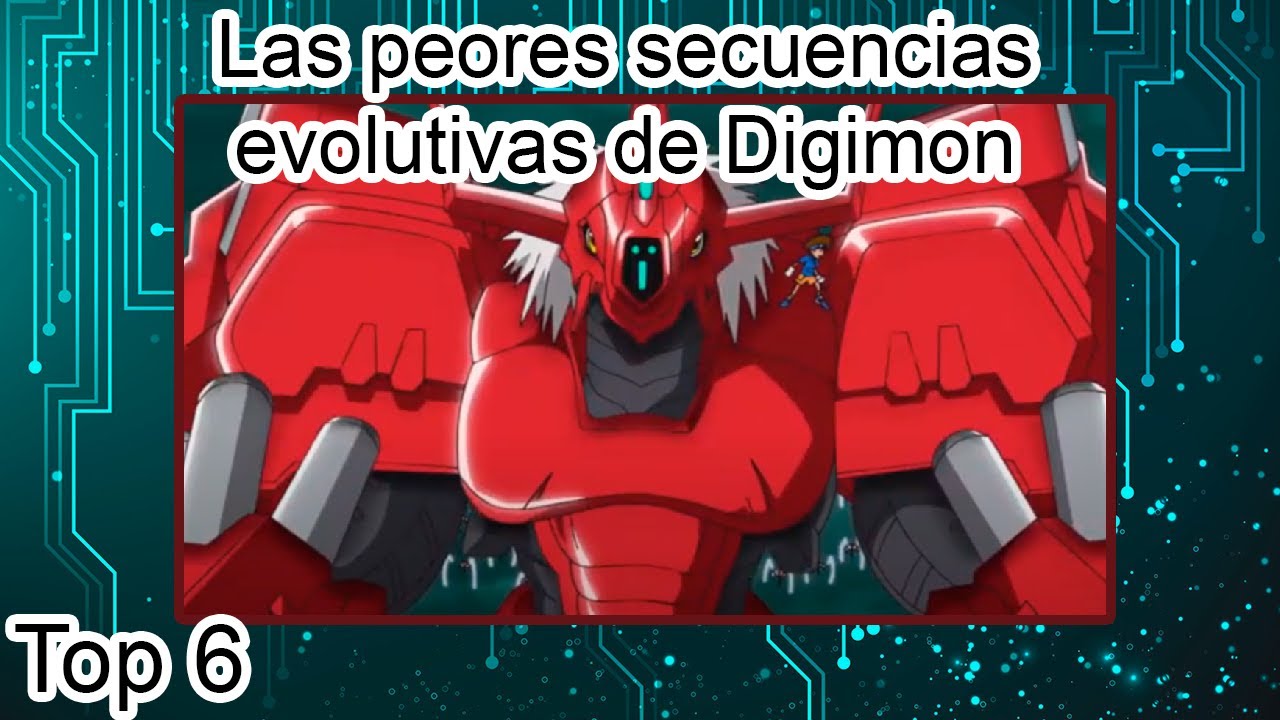 Top 6 Las peores secuencias evolutivas de Digimon (ANIME)