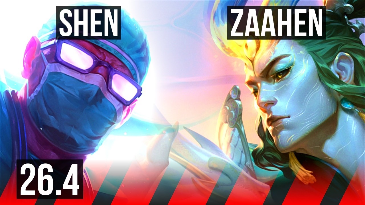 SHEN vs ZAAHEN (TOP) | Good KDA: 10/1/11 | EUNE Master | 26.4