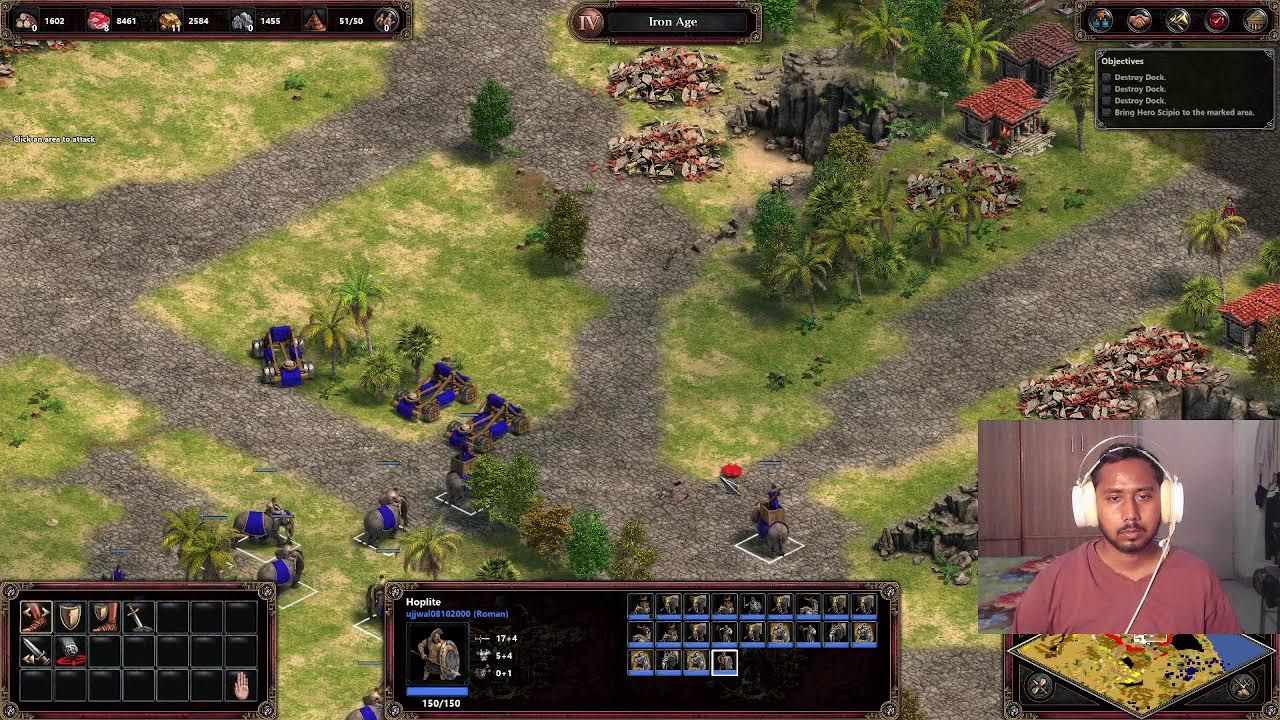 Playing Age of Empires I and chilling