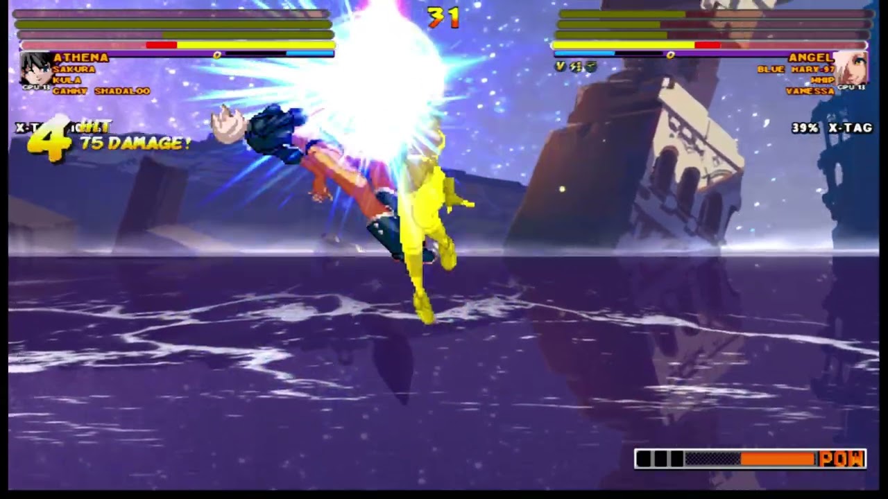[4K] MUGEN: R, ETB – Cammy Shadaloo, Athena, Sakura, Kula vs Blue Mary, Whip, Vanessa, Angel