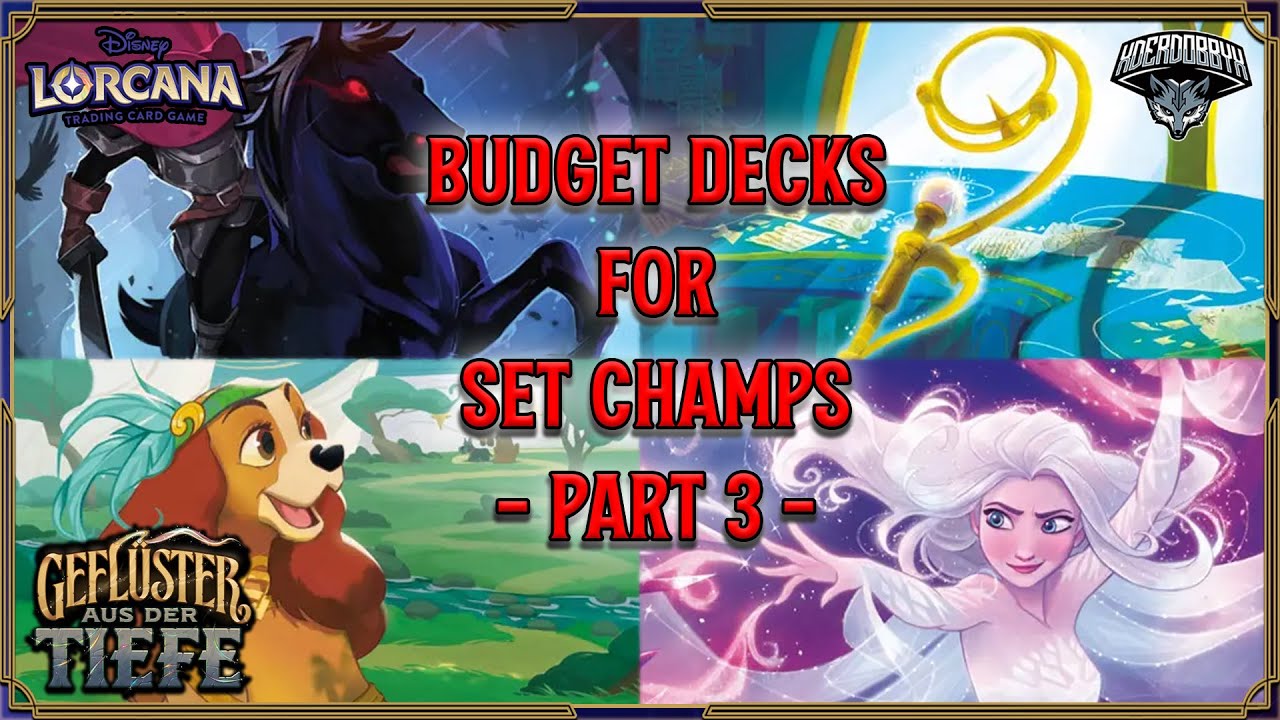 Budget for Set Champs Decks - Set 10 - Part #3 | Disney Lorcana Deck Guide
