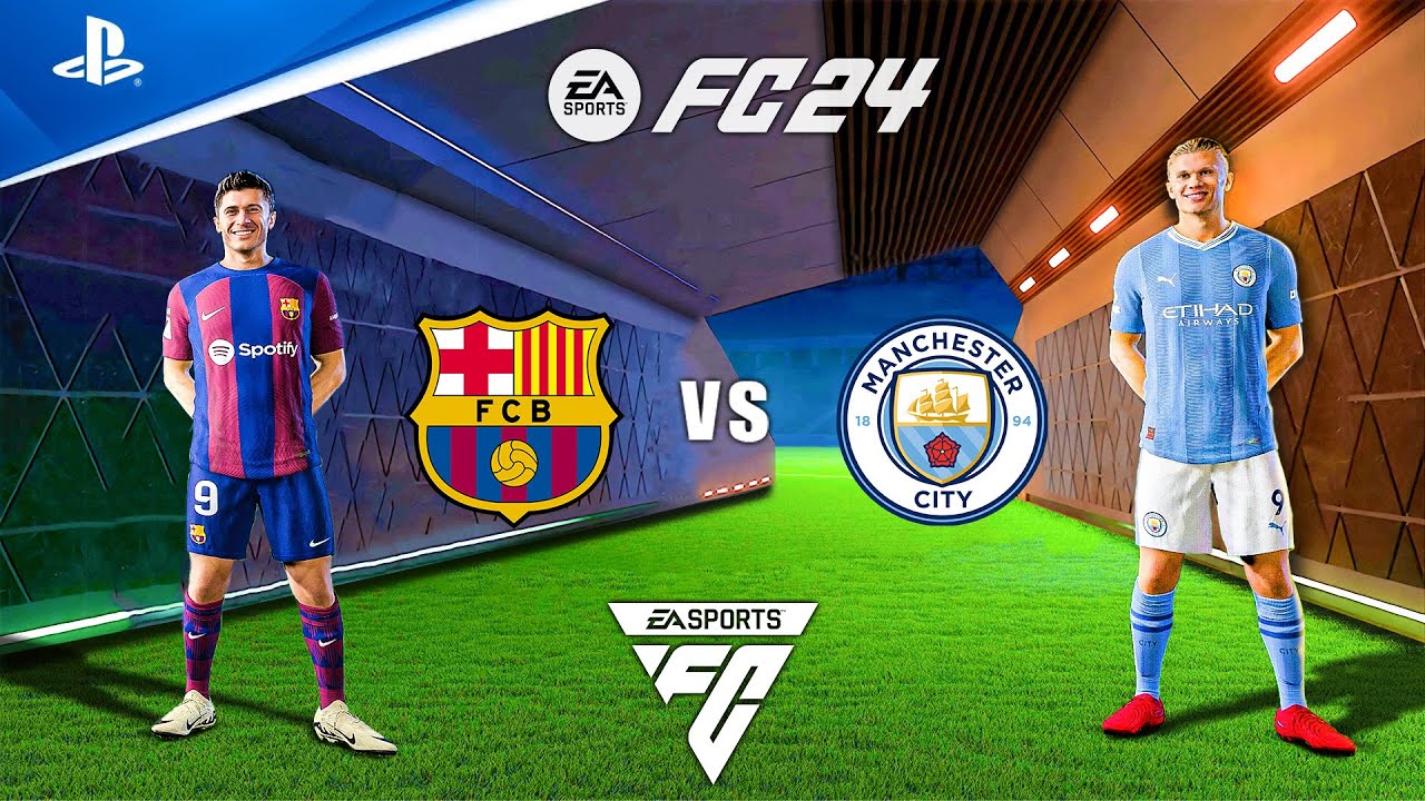 FC 24 - Manchester City vs Barcelona - Friendly Match | PS5™ Gameplay [FullHD]