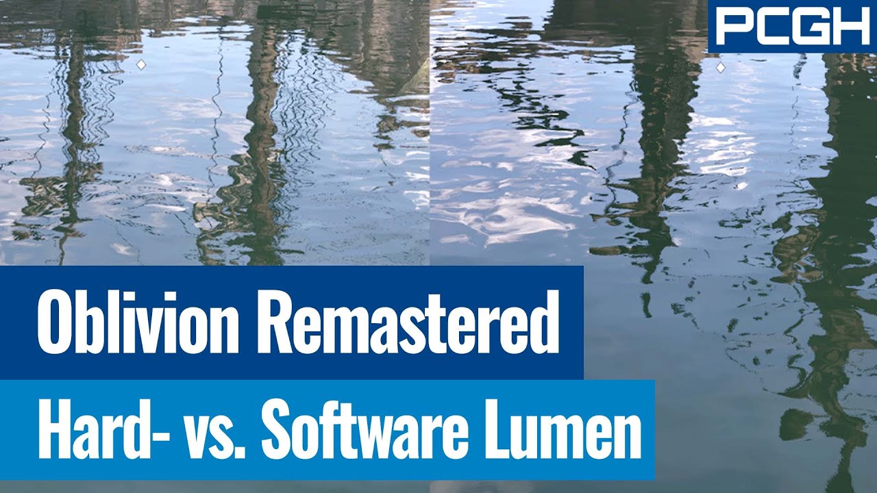 TES IV Oblivion Remastered | Hardware-Lumen vs Software Lumen | Unreal Engine 5 Hardware Ray Tracing