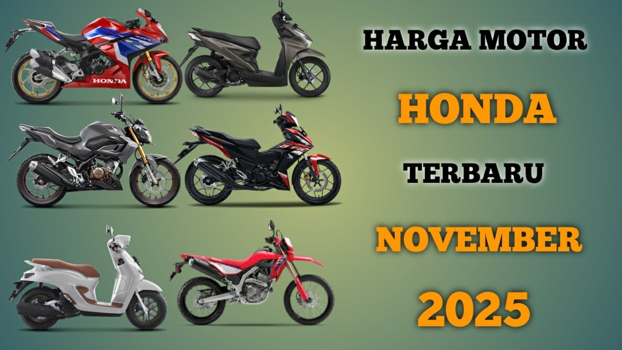 Harga Motor Honda terbaru November 2025 lengkap