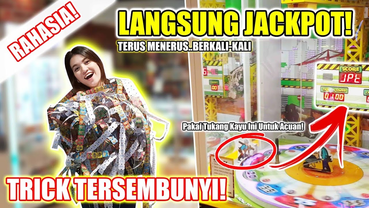 TRICK TERSEMBUNYI MENANG JACKPOT TERUS MENERUS DI MESIN TOWER CRANE/TROLLEY!!