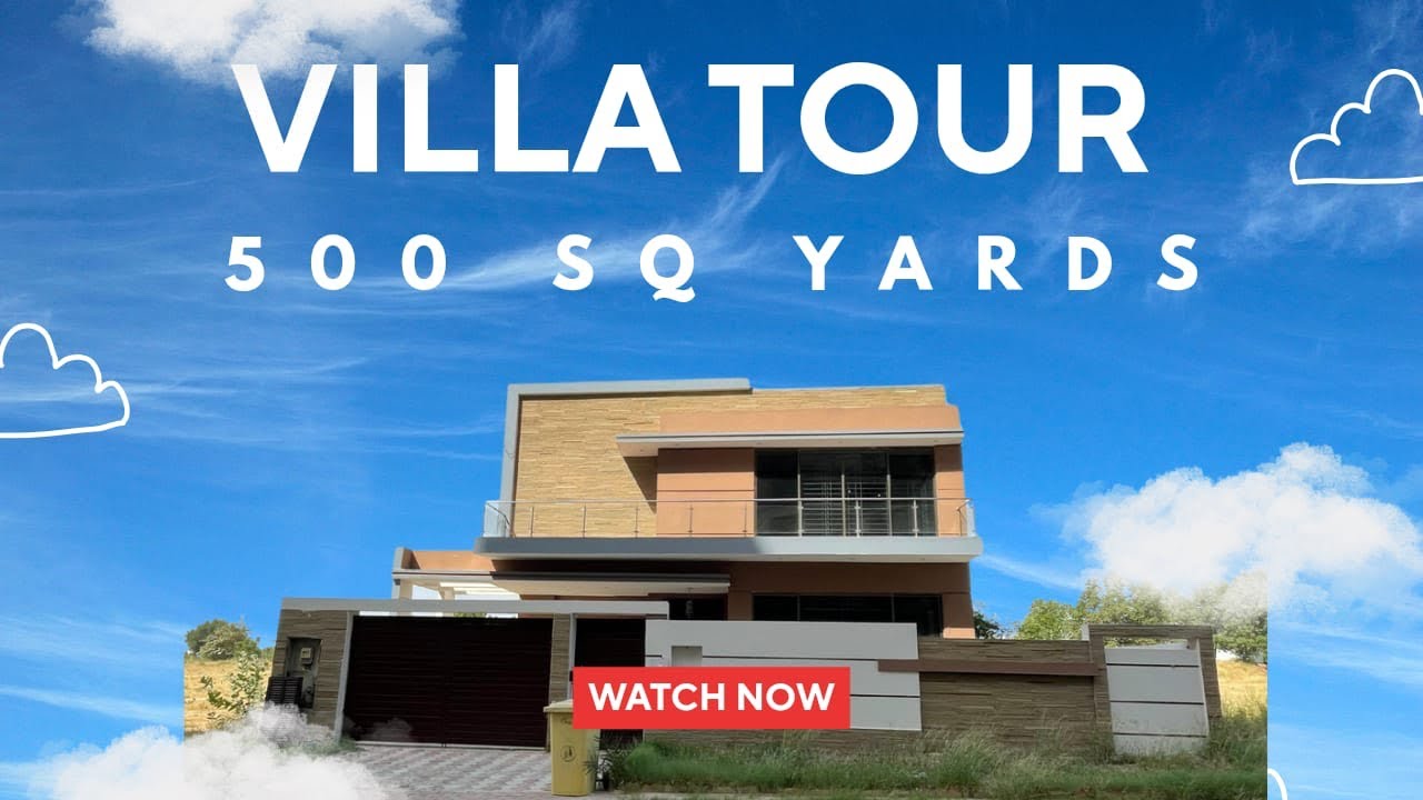 500 sq yards Villa Tour / Precinct 4 6 bedroom +basement  #500sqyardvillasinbahriakarachi 