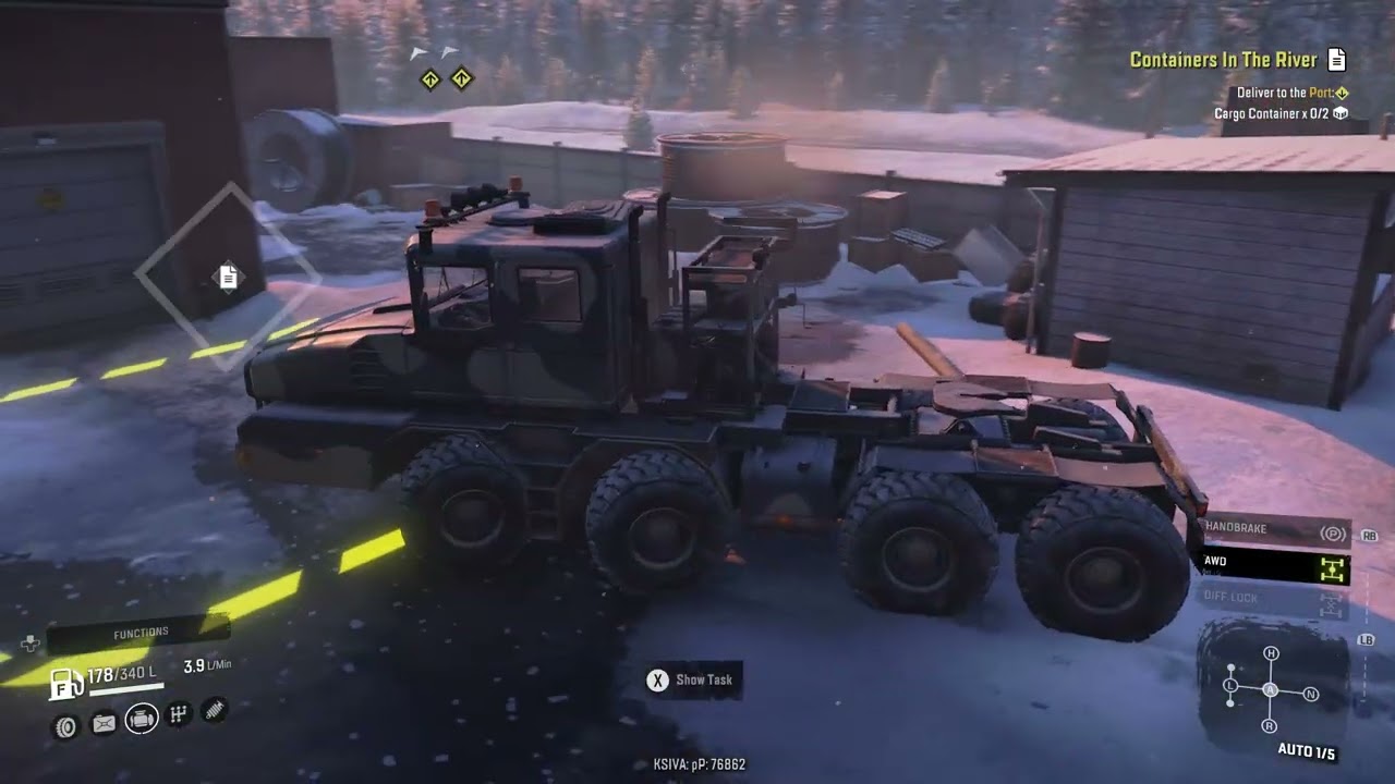SnowRunner Career Mode | Episode 30 | Lost Service Trailer(Alaska North Port)