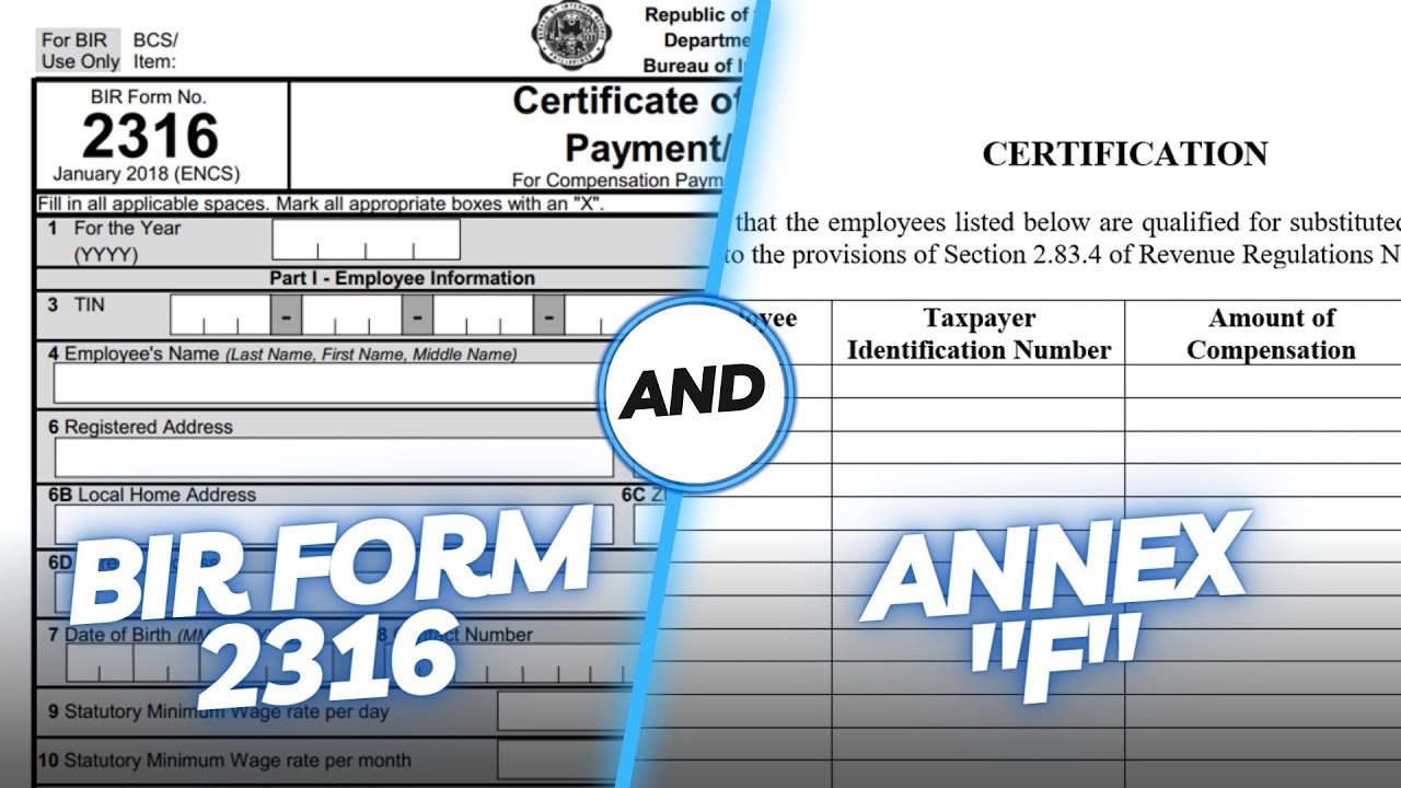 Failure to Submit 2316 and Annex 