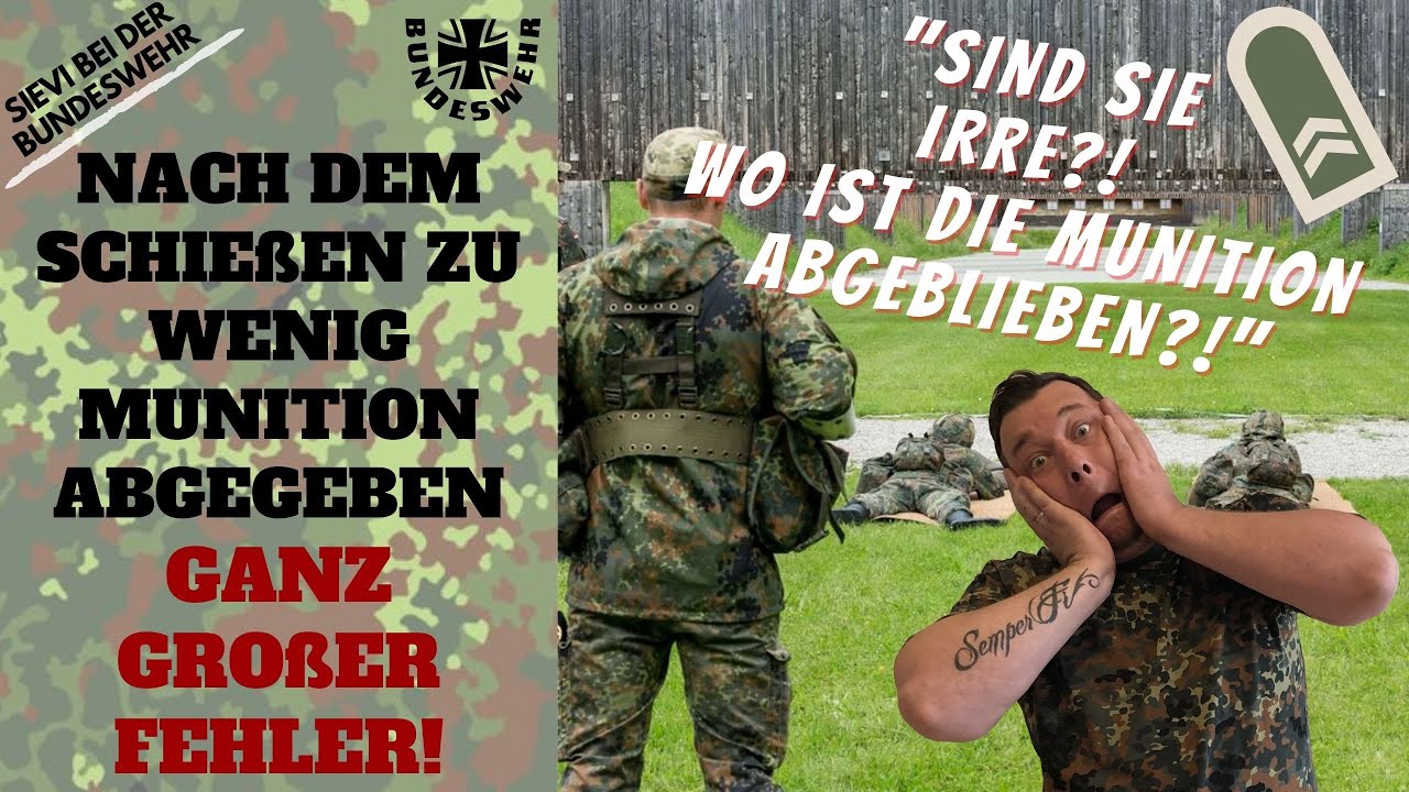 Nach dem Schießen zu wenig Munition abgegeben ... GANZ GROßER FEHLER!