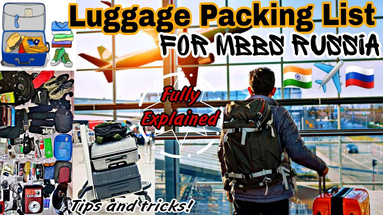 Things to pack while going to Russia for MBBS 🩺🥼🇷🇺  Luggage Packing Guide | tips and tricks ! #bsmu