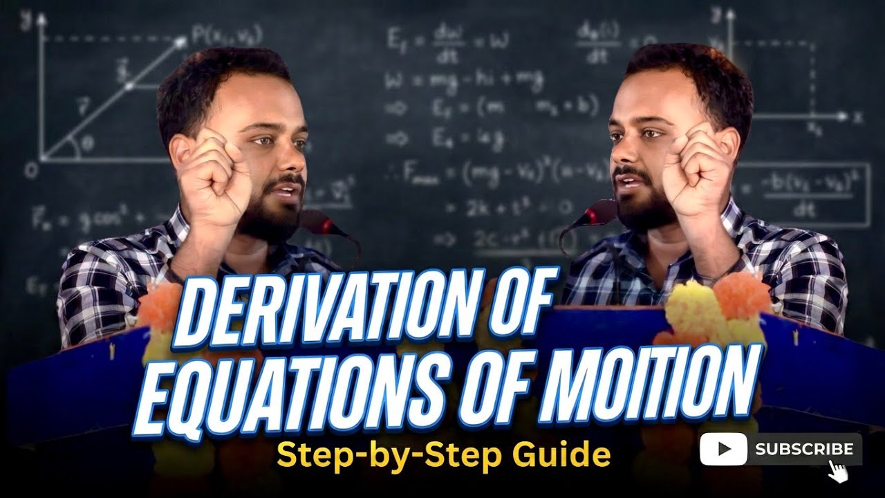 Derivation of Equations of Motion by Calculus Method
