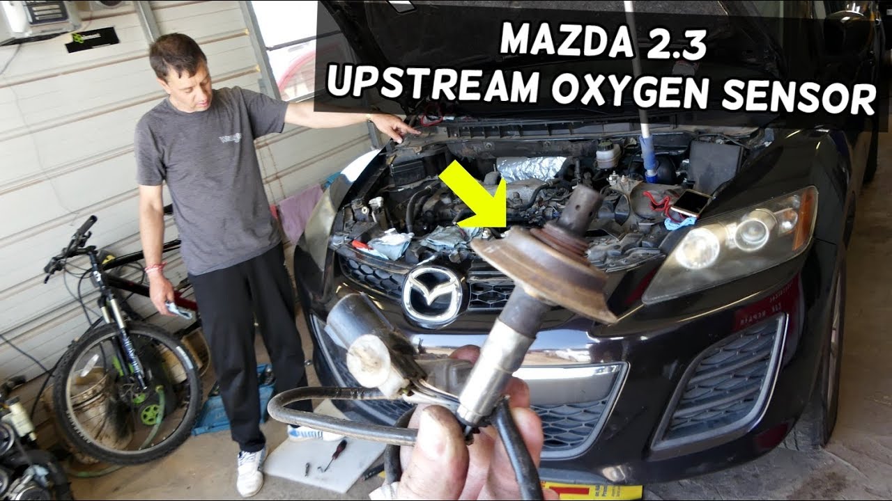 Замена верхнего кислородного датчика MAZDA CX-7 MAZDASPEED 3 6 CX7 2 .3 кислородный датчик 1
