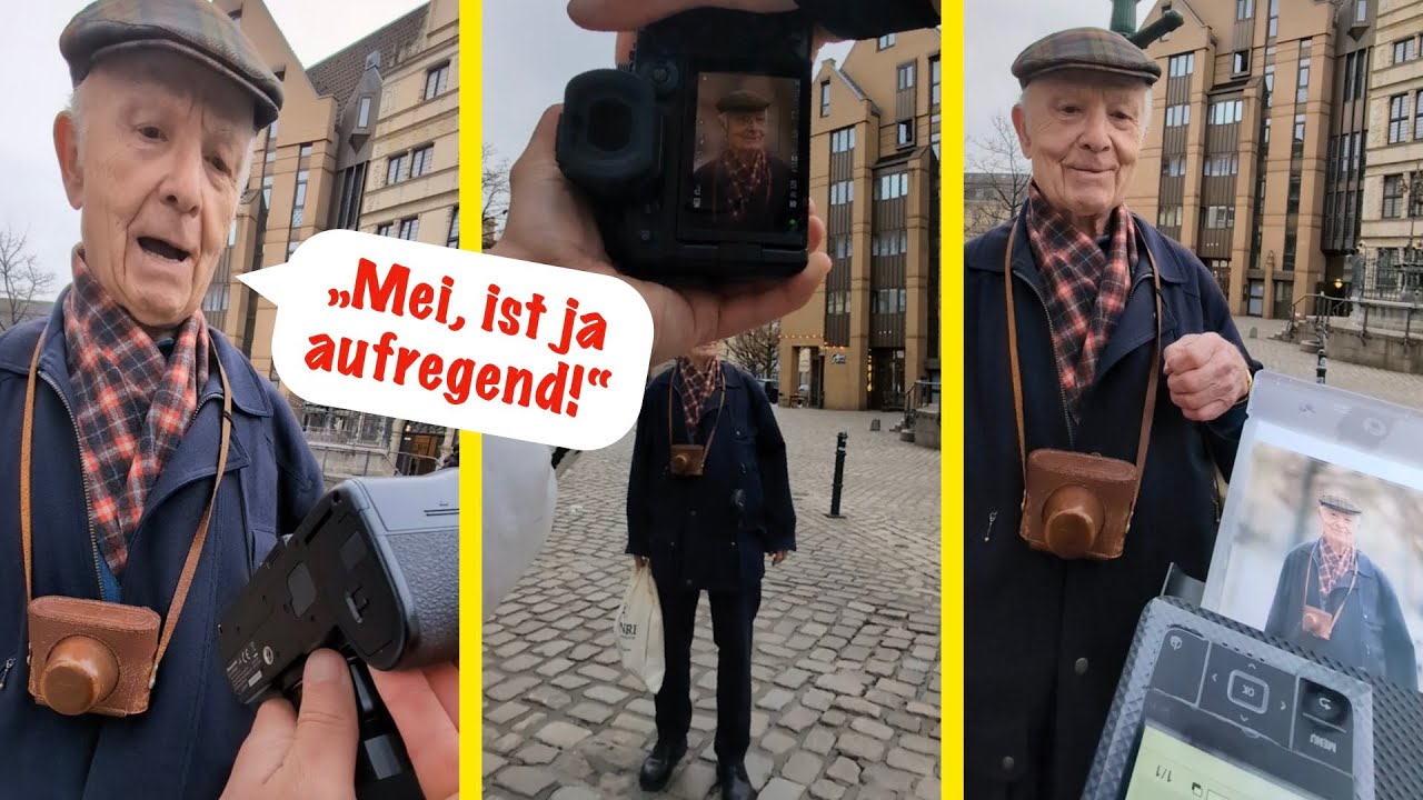 Fotograf schenkt 87 jährigem Fotografen ein Foto - Die Reaktion ist unglaublich 🥹❤️