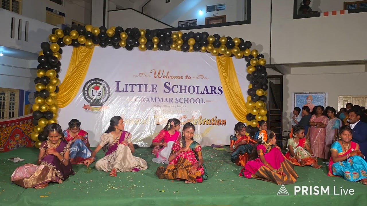 Annual day celebrations at Little Scholars Grammar School ,pebbair ,wanaparthy.