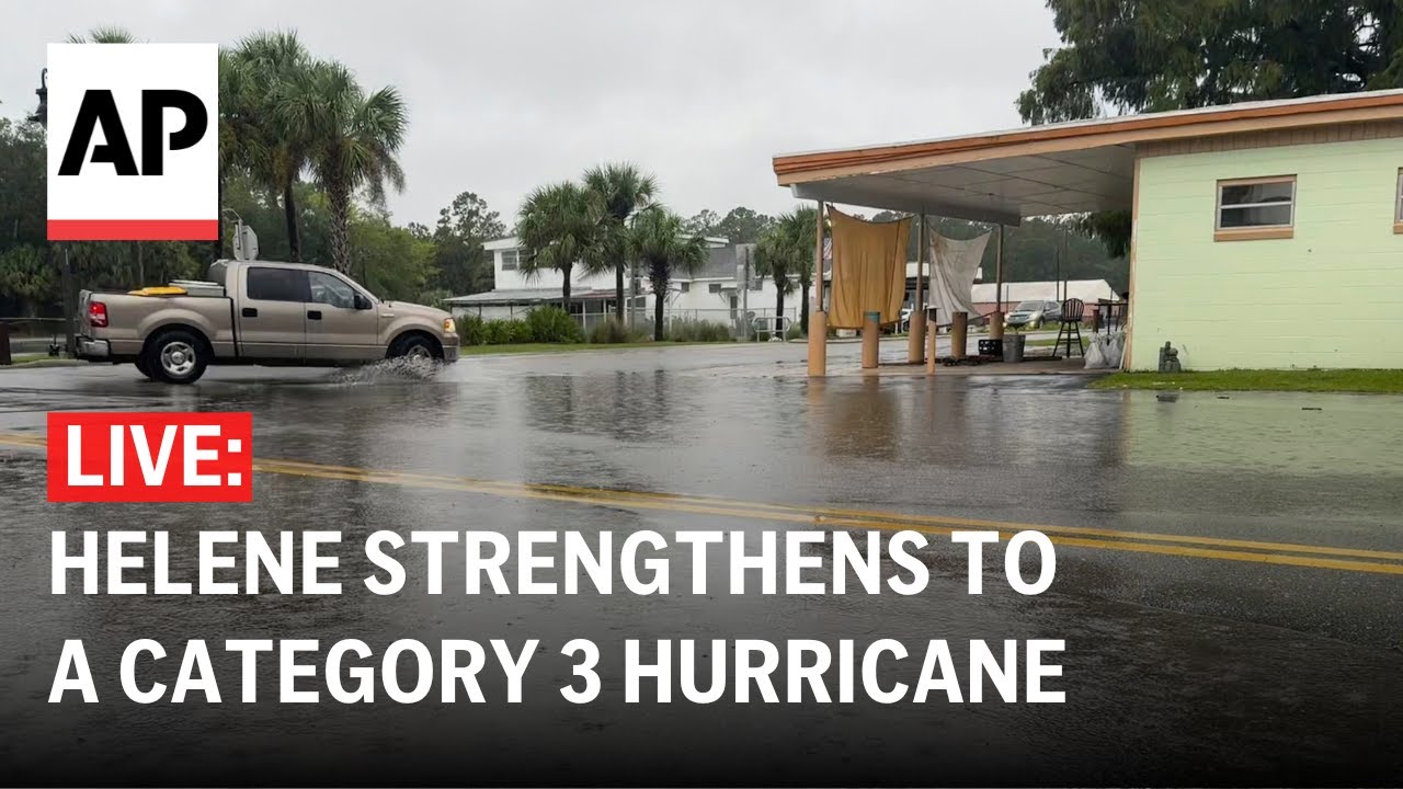 Hurricane Helene LIVE: Traffic camera in Pinellas County, Florida