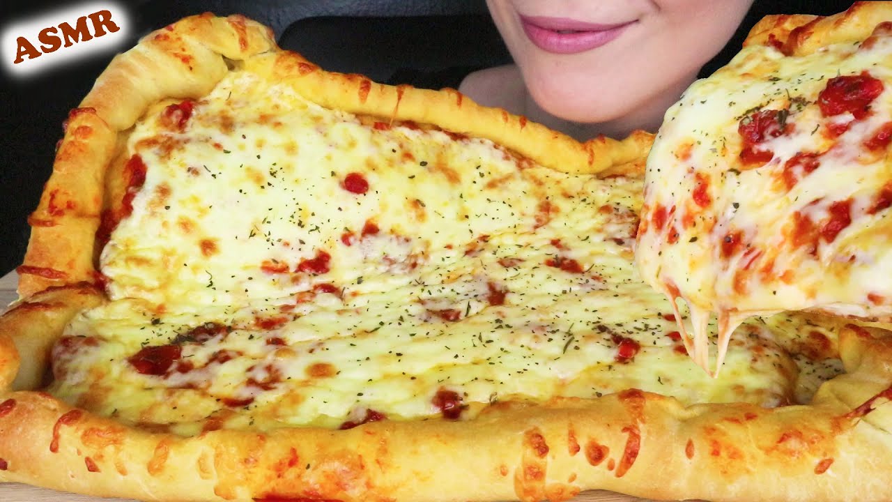 HOMEMADE PIZZA MARGHERITA 🍕 | Collab with @bitterasmr1 | Whispering | ASMR Mukbang - 먹방