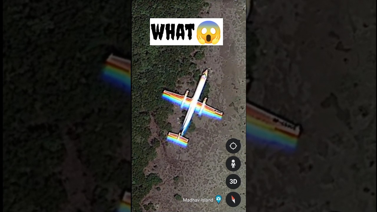 Found Plane At Sea On Google Maps #googleearth #googlemaps #viral #shorts